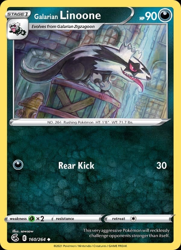 Fusion Strike - Galarian Linoone #160