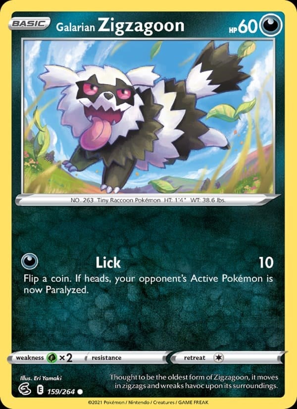 Fusion Strike - Galarian Zigzagoon [Reverse Holo] #159