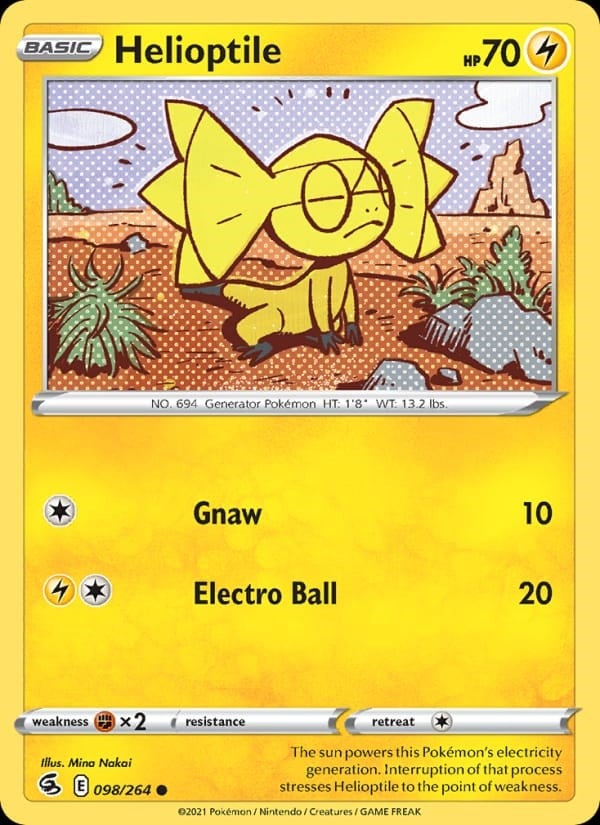 Fusion Strike - Helioptile #98