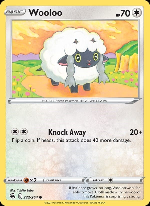 Fusion Strike - Wooloo [Reverse Holo] #222
