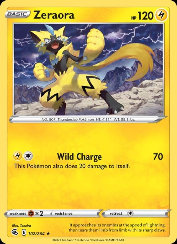 Fusion Strike - Zeraora #102