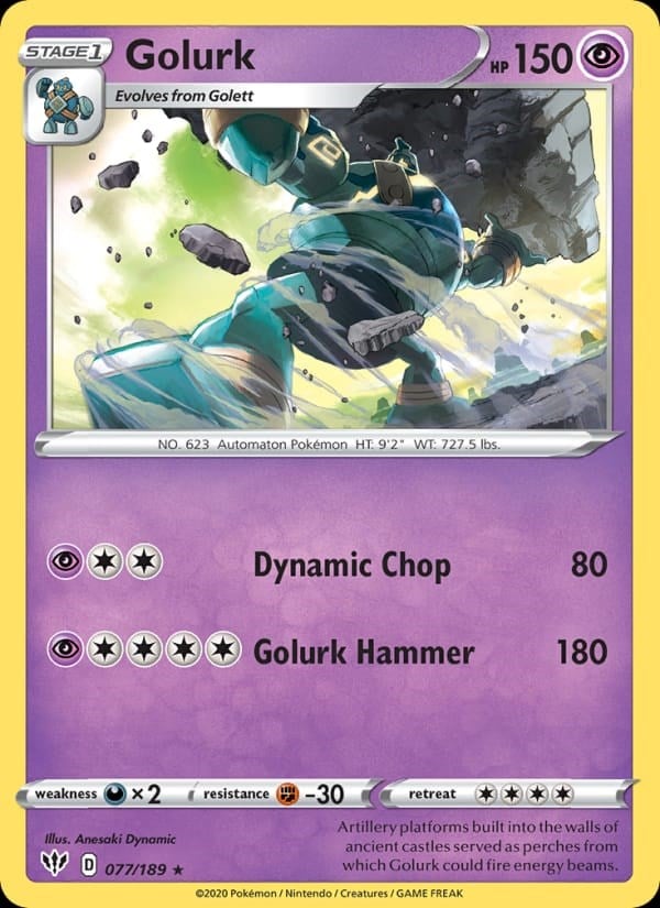 Golurk - Darkness Ablaze #77 #Reverse