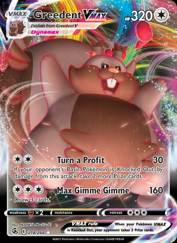 Greedent VMAX - Fusion Strike #218