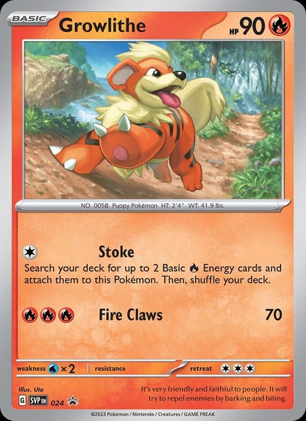 Growlithe - SVP Black Star Promos #024