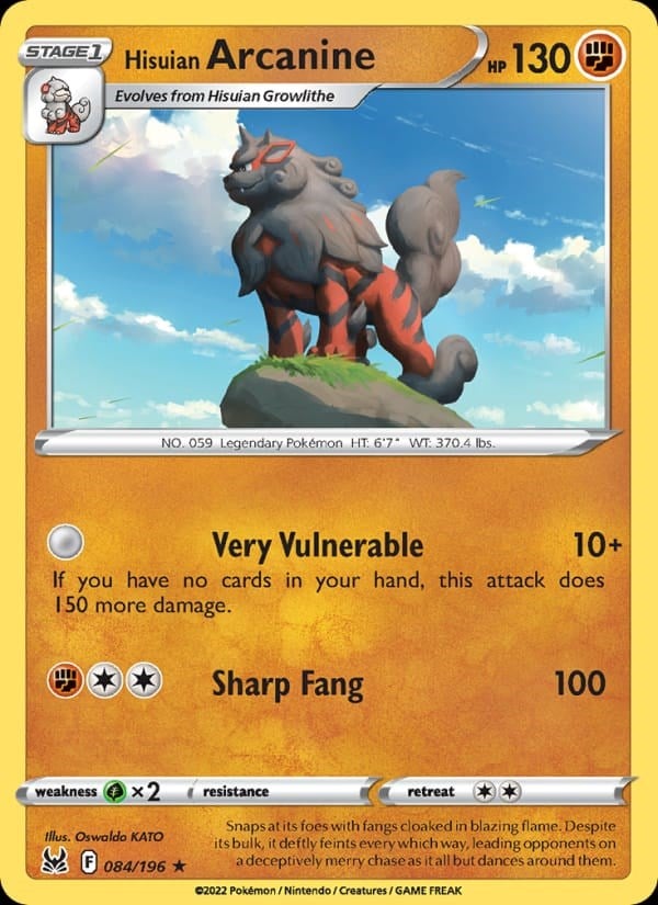 Lost Origin - Hisuian Arcanine [Holo] #084