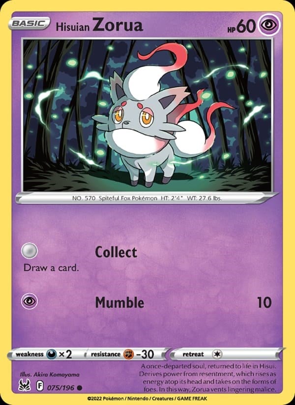 Lost Origin - Hisuian Zorua #075