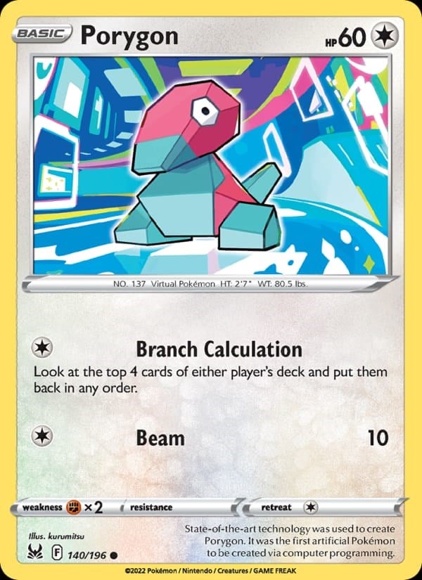 Lost Origin - Porygon #140