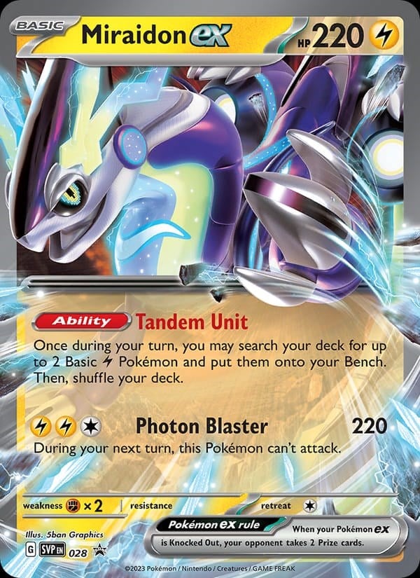 Miraidon ex - SVP Black Star Promos #028
