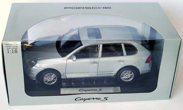 Norev Porsche Cayenne S (2007) Kristal Gümüş Metalik Diecast Model Araba (Porsche-Werbemodell) 1:18 