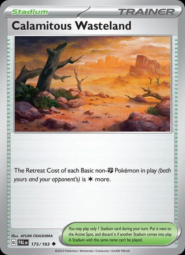 Paldea Evolved - Calamitous Wasteland [Reverse Holo] #175
