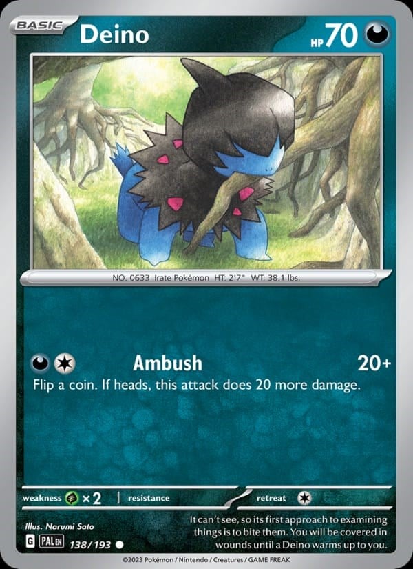 Paldea Evolved - Deino [Reverse Holo] #138
