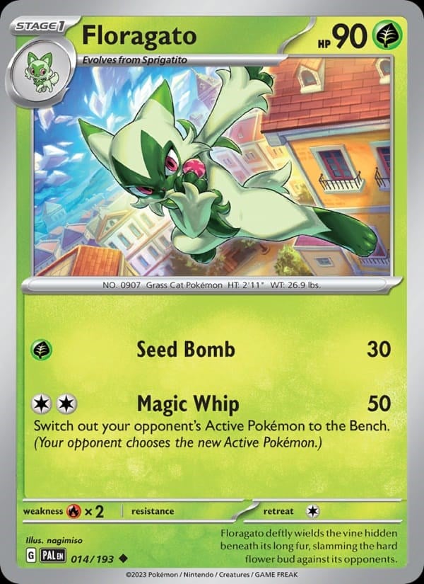 Paldea Evolved - Floragato [Reverse Holo] #014