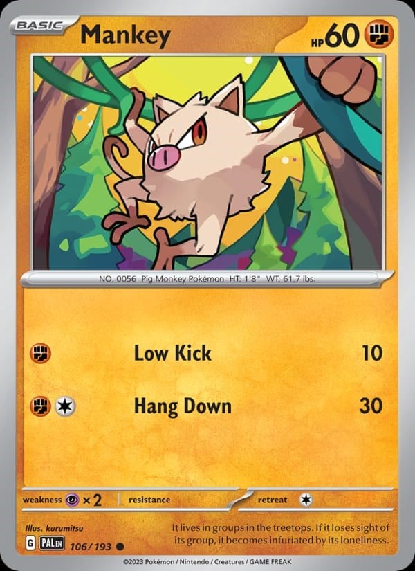 Paldea Evolved - Mankey #106
