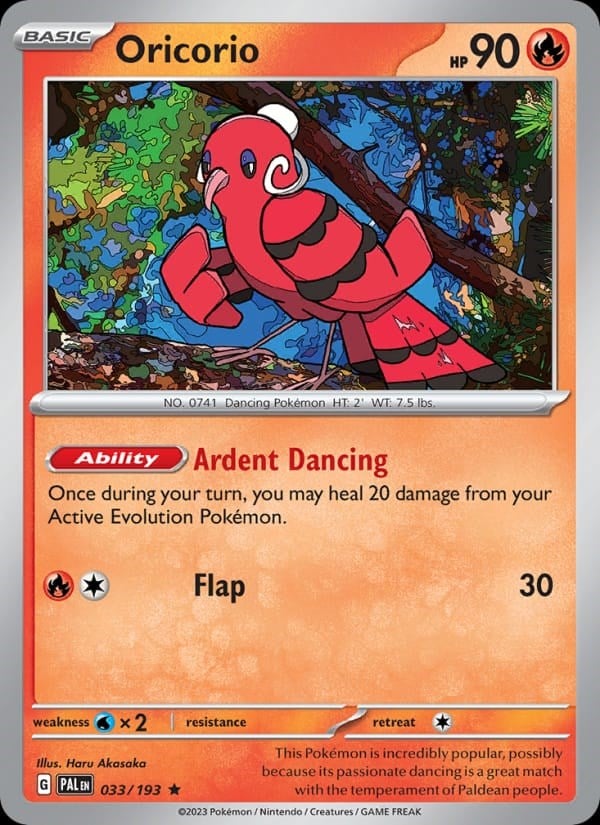 Paldea Evolved - Oricorio [Holo] #033