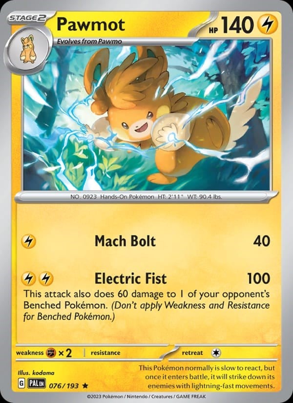 Paldea Evolved - Pawmot [Holo] #076