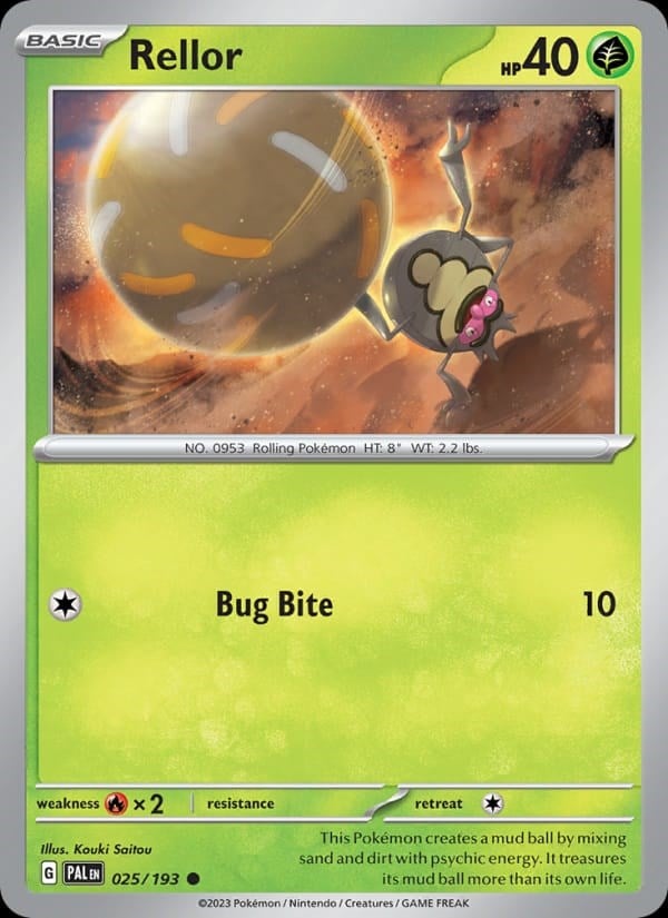 Paldea Evolved - Rellor [Reverse Holo] #025