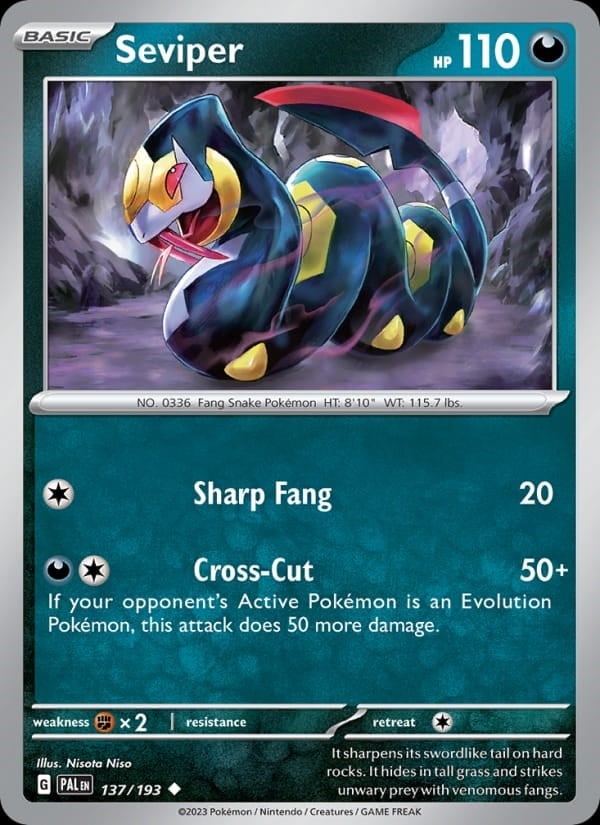 Paldea Evolved - Seviper #137
