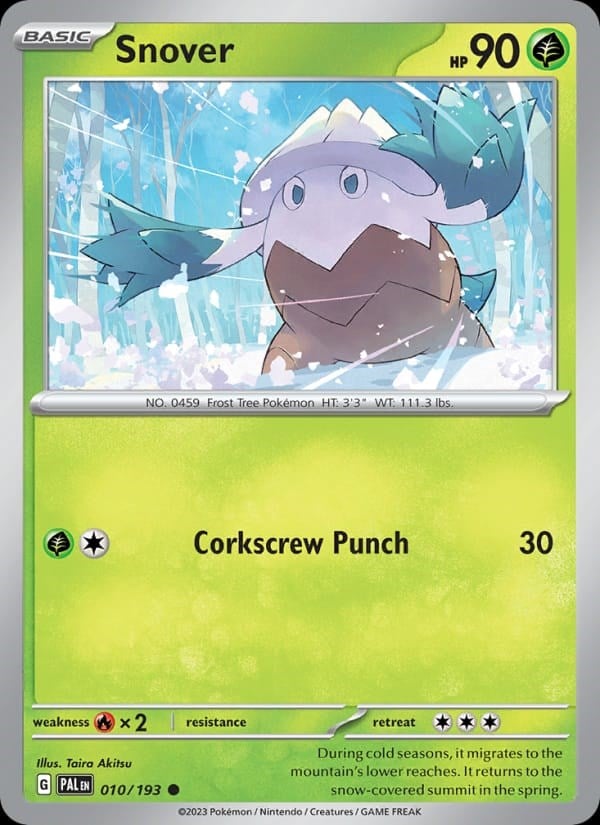 Paldea Evolved - Snover [Reverse Holo] #010