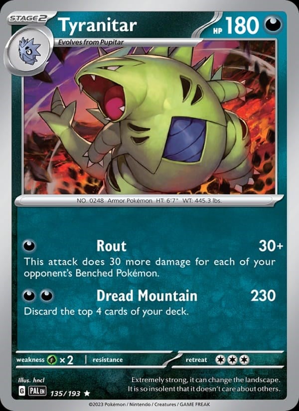Paldea Evolved - Tyranitar [Holo] #135