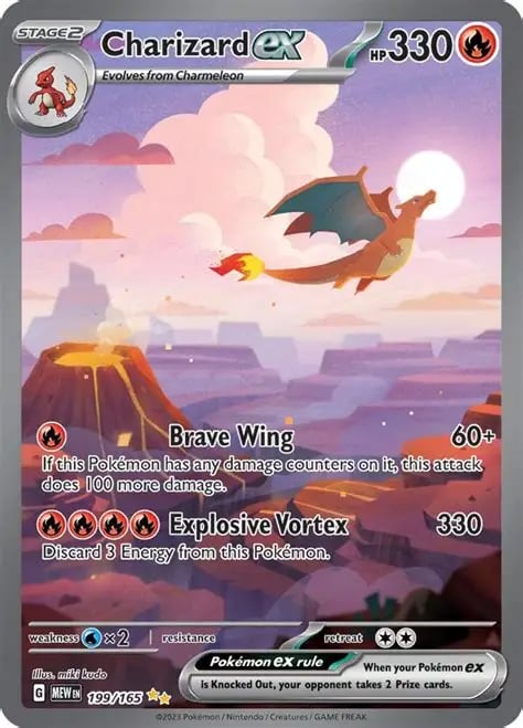 Pokemon Charizard Ex 199/165