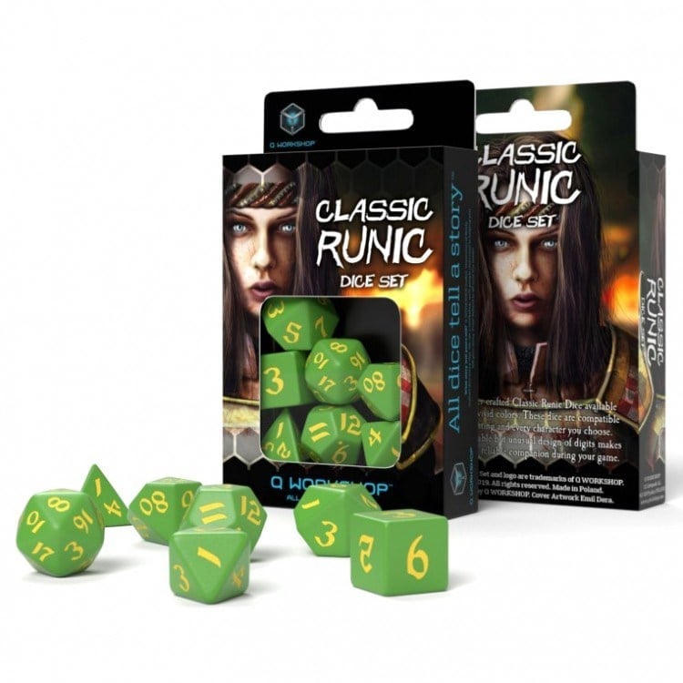Q Workshop Classic Runic Zar Seti – Yeşil & Sarı