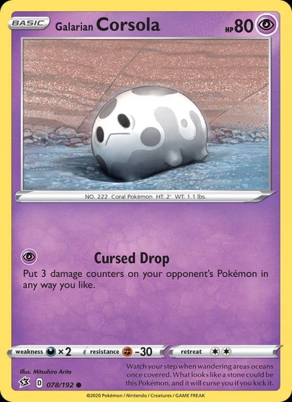 Rebel Clash - Galarian Corsola #78