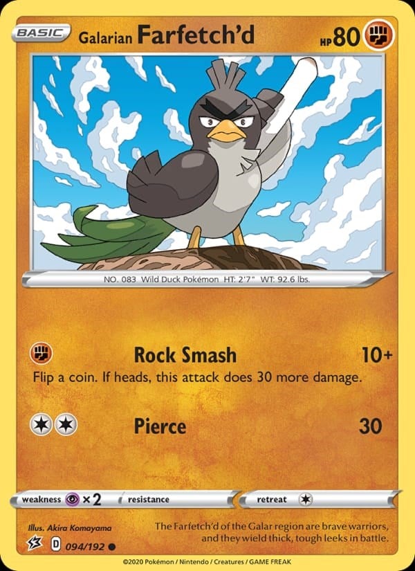 Rebel Clash - Galarian Farfetch'd [Reverse Holo] #94