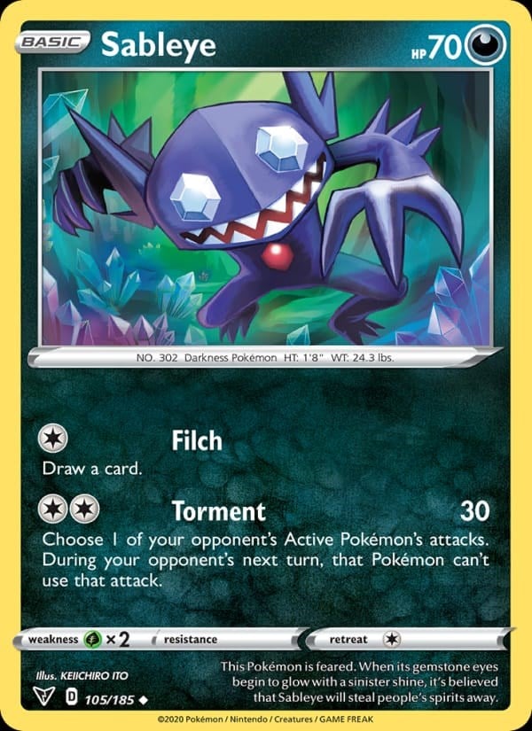 Sableye - Vivid Voltage #105 #Normal