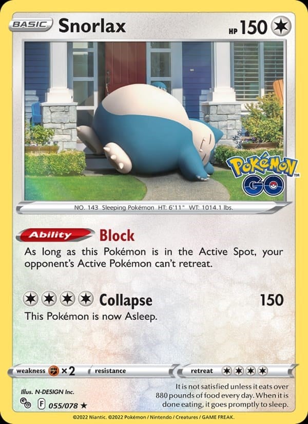 Snorlax - Pokemon GO #055 #Holo