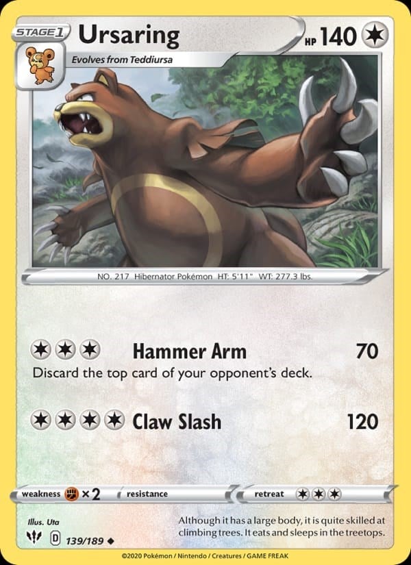 Ursaring - Darkness Ablaze #139 #Normal