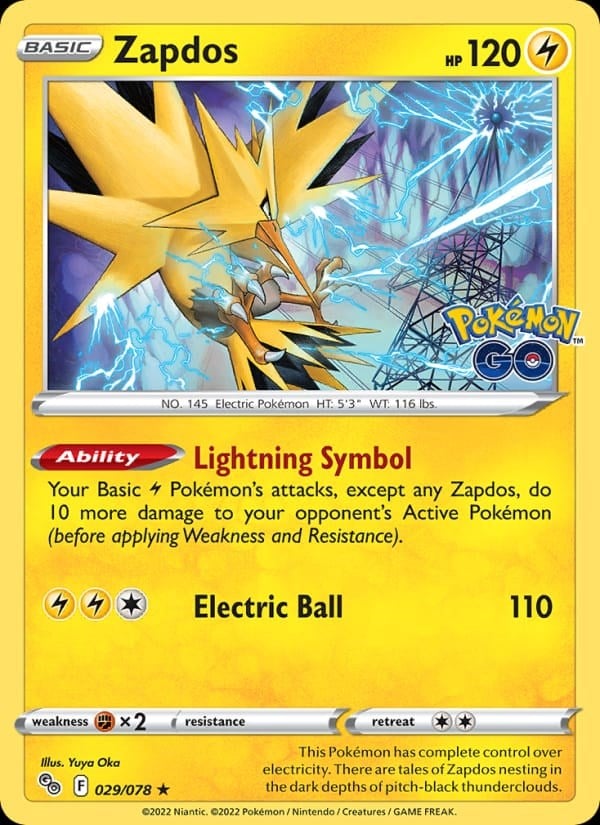 Zapdos - Pokemon GO #029 #Holo