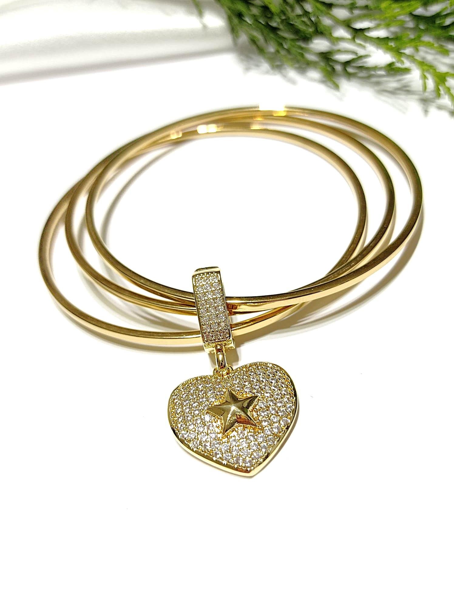 AJDA BİLEZİK CHARM KALP MODEL