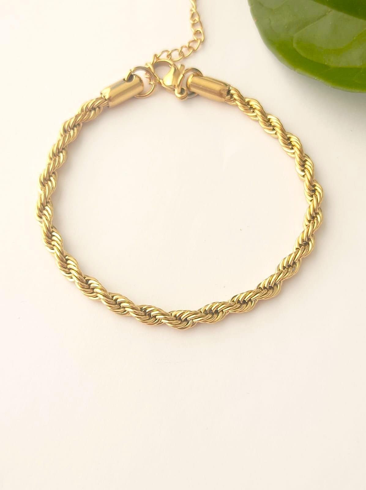 Çelik Gold Burgu Bileklik