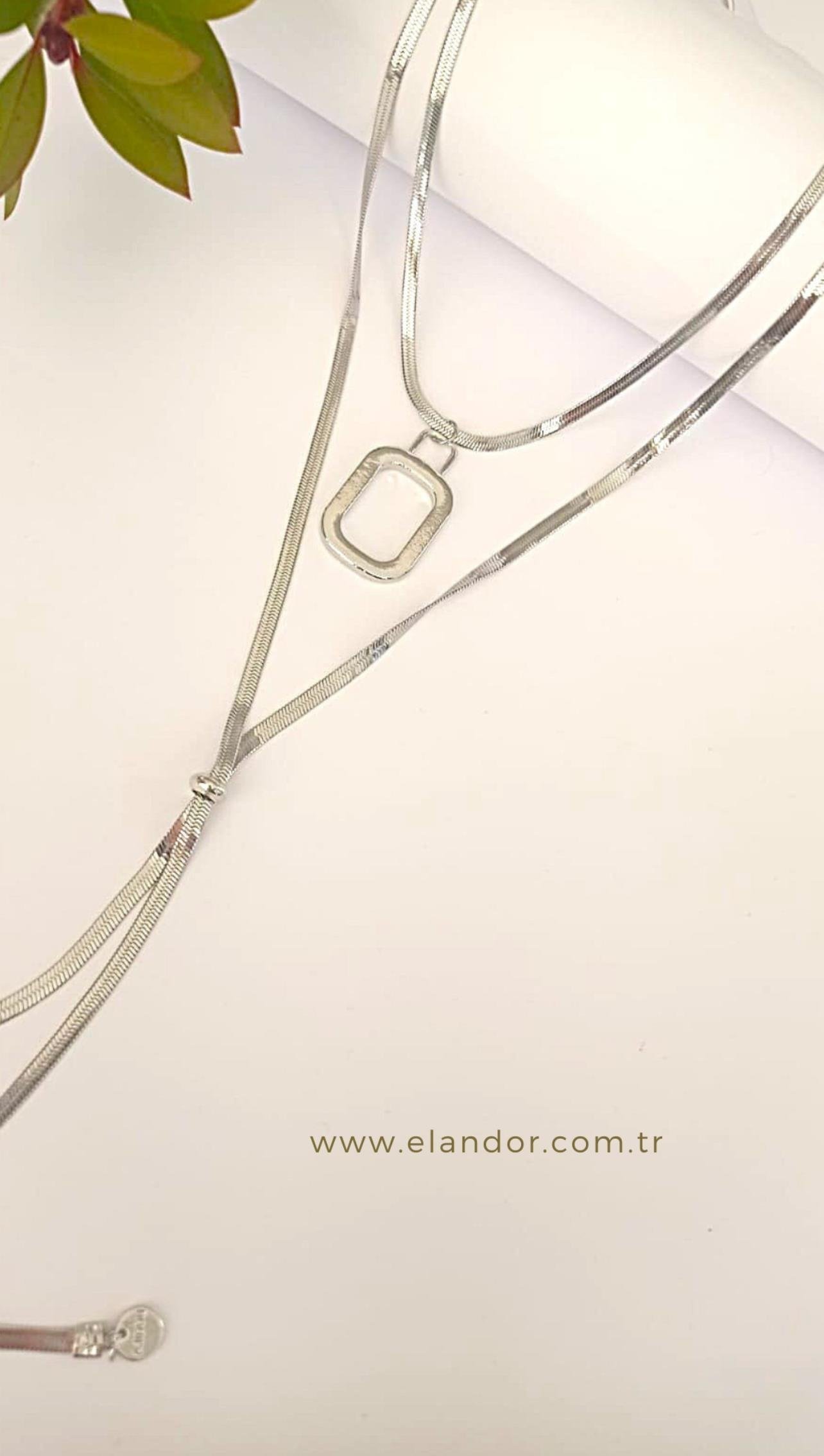 ÇELİK SİLVER İTALYAN ZİNCİR KOLYE