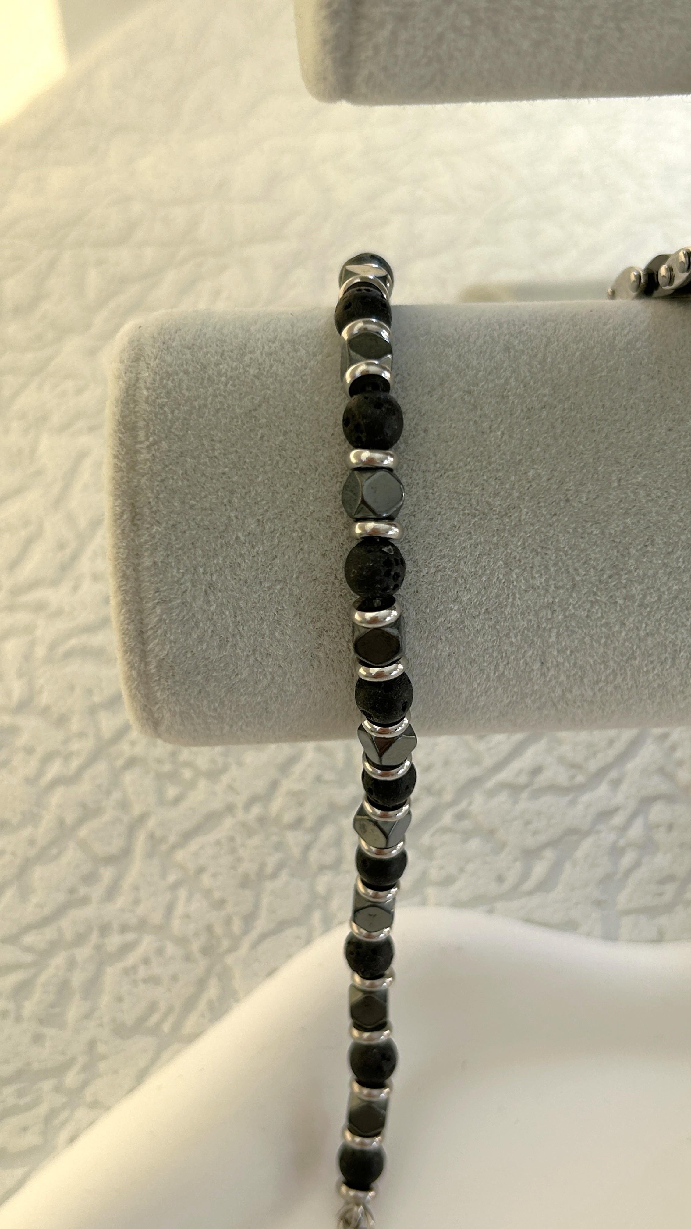 Doğal Taş Siyah Bileklik