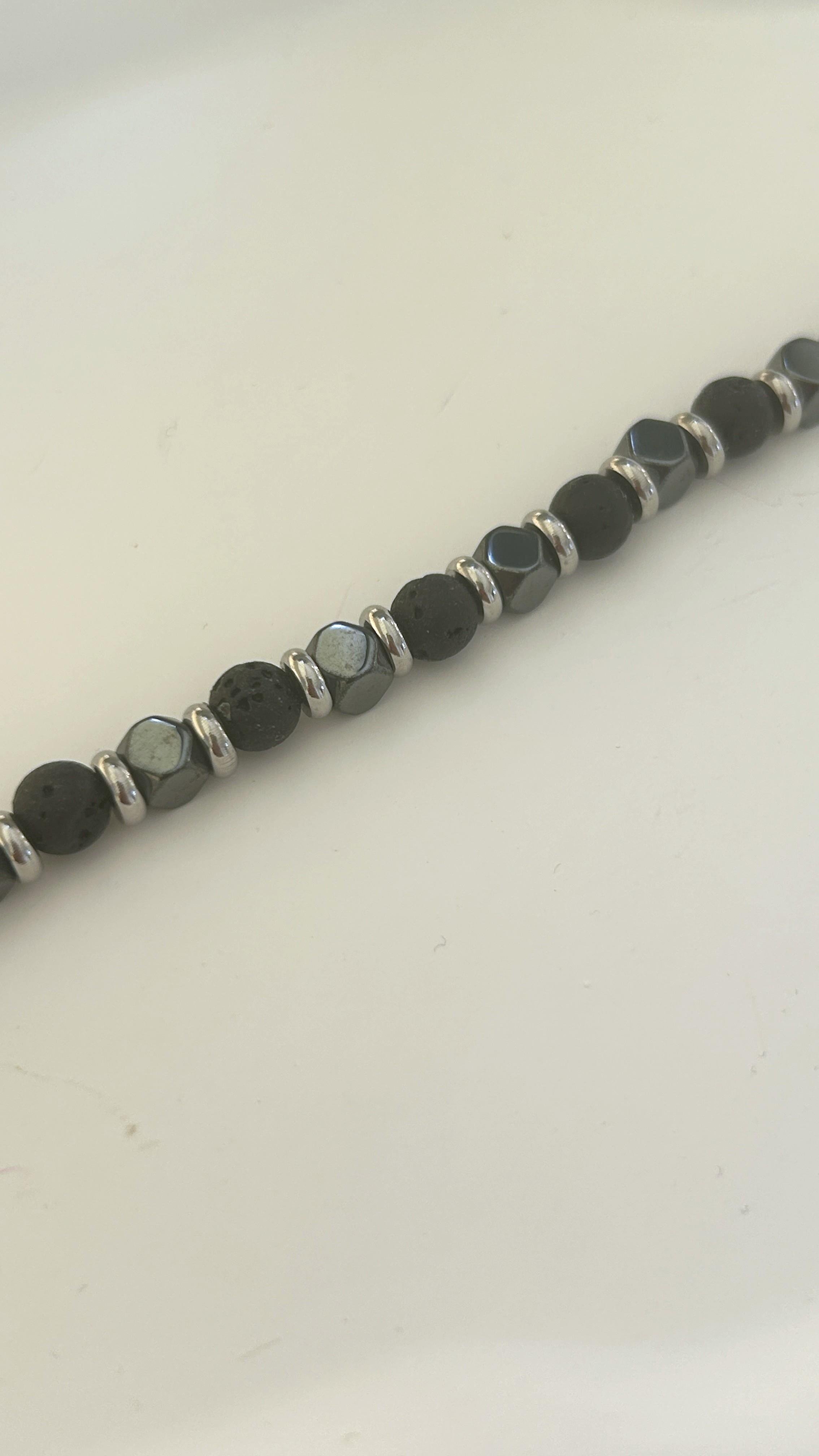 Doğal Taş Siyah Bileklik