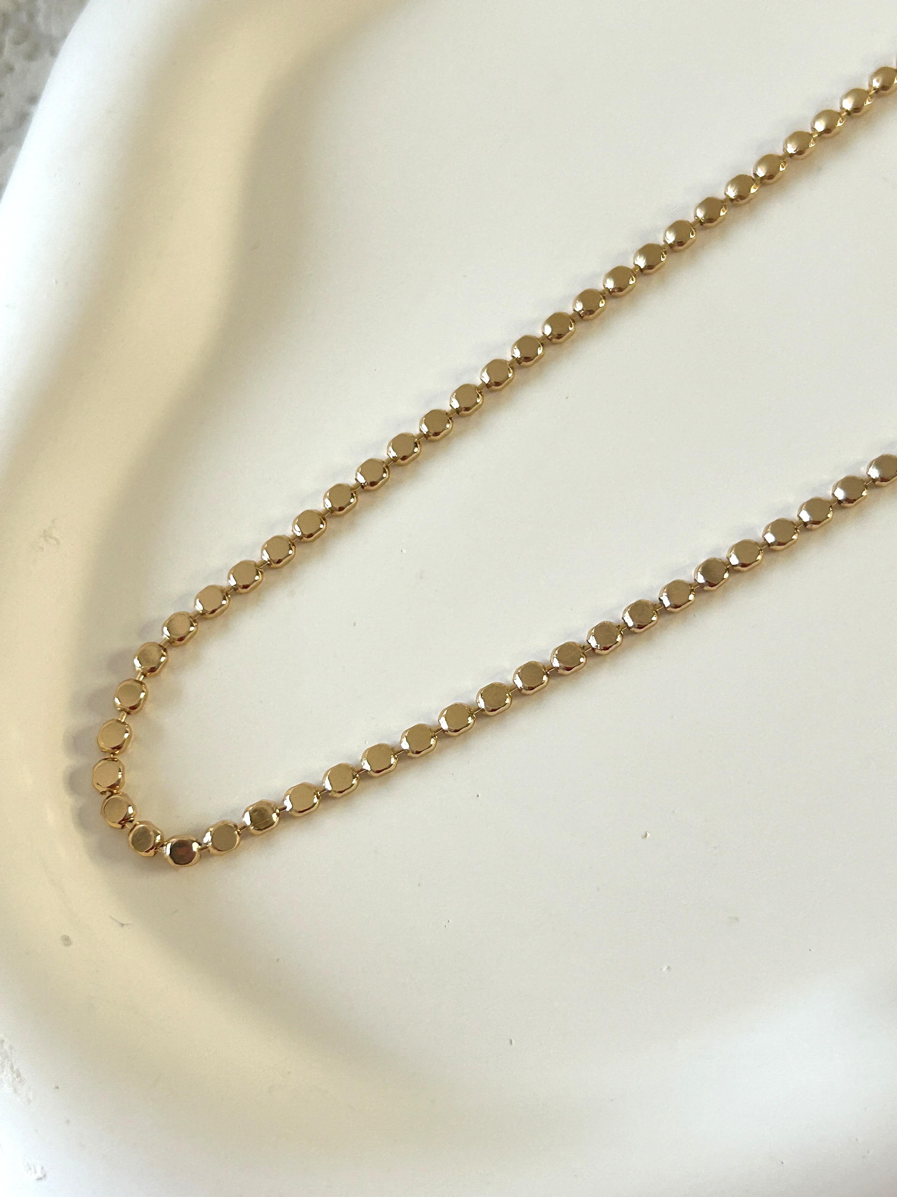 Ezme Zincir Gold Kolye 60 cm