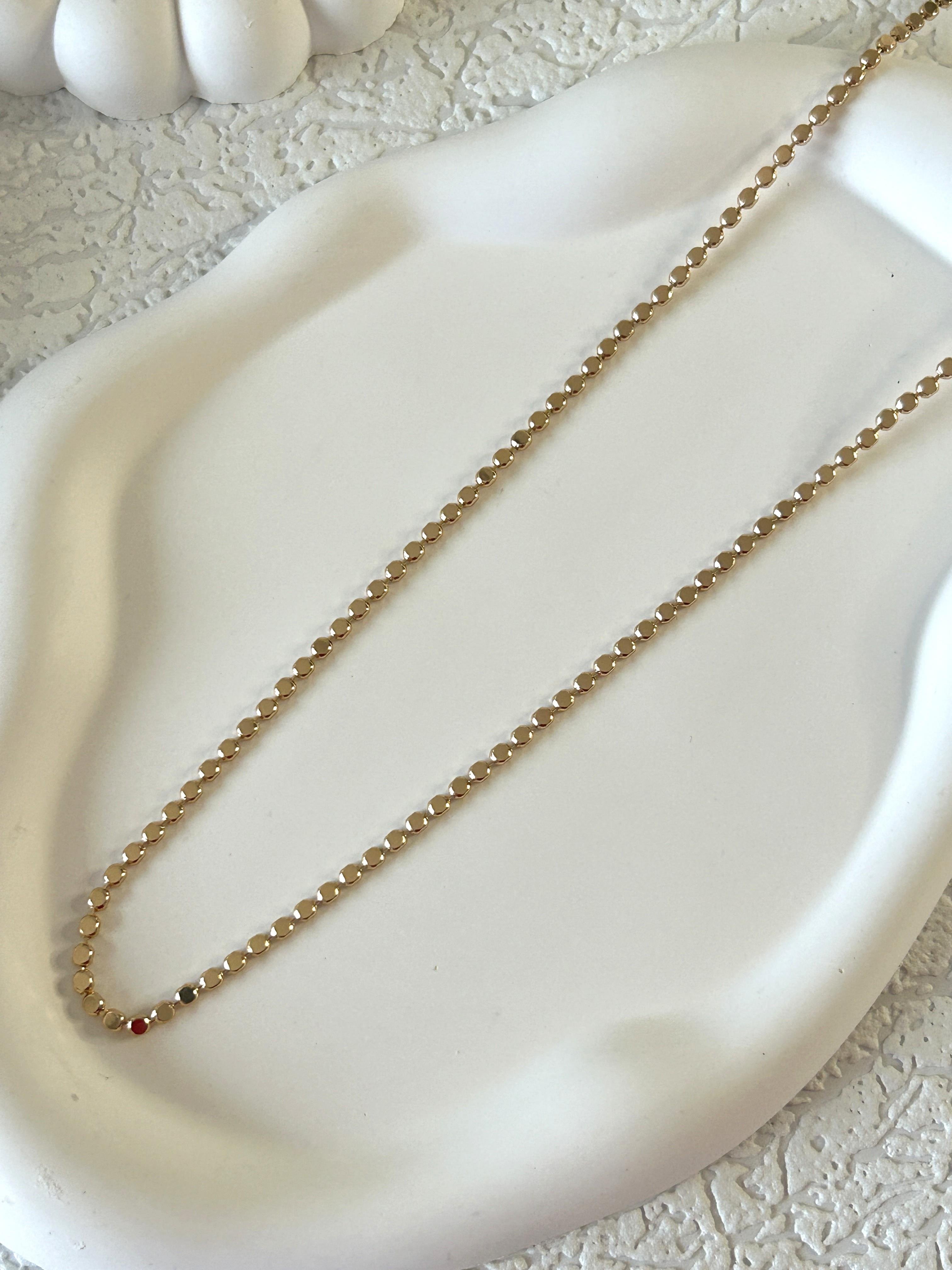 Ezme Zincir Gold Kolye 70 cm