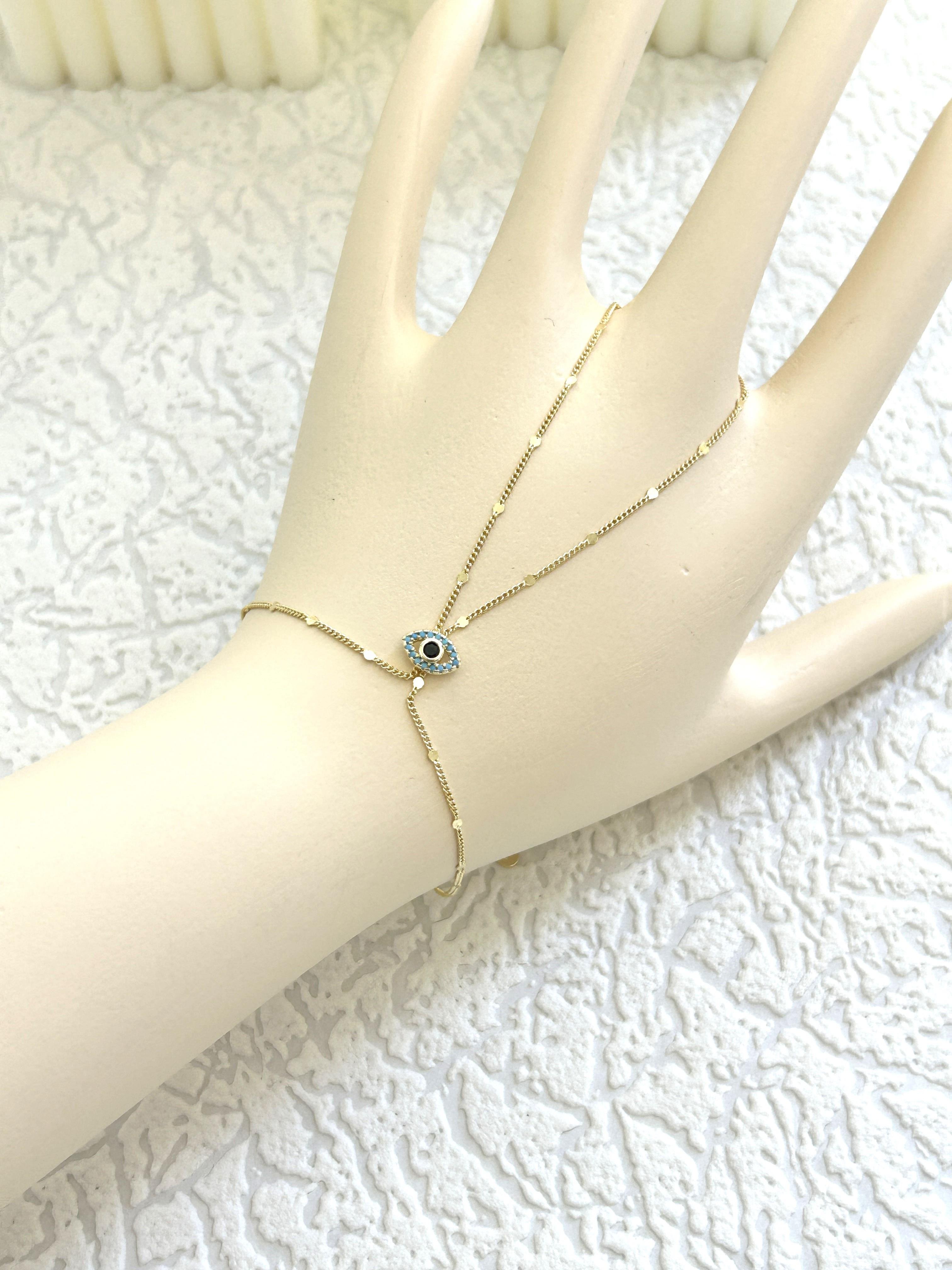 Göz Model Ezme Zincir Detay Gold Şahmeran