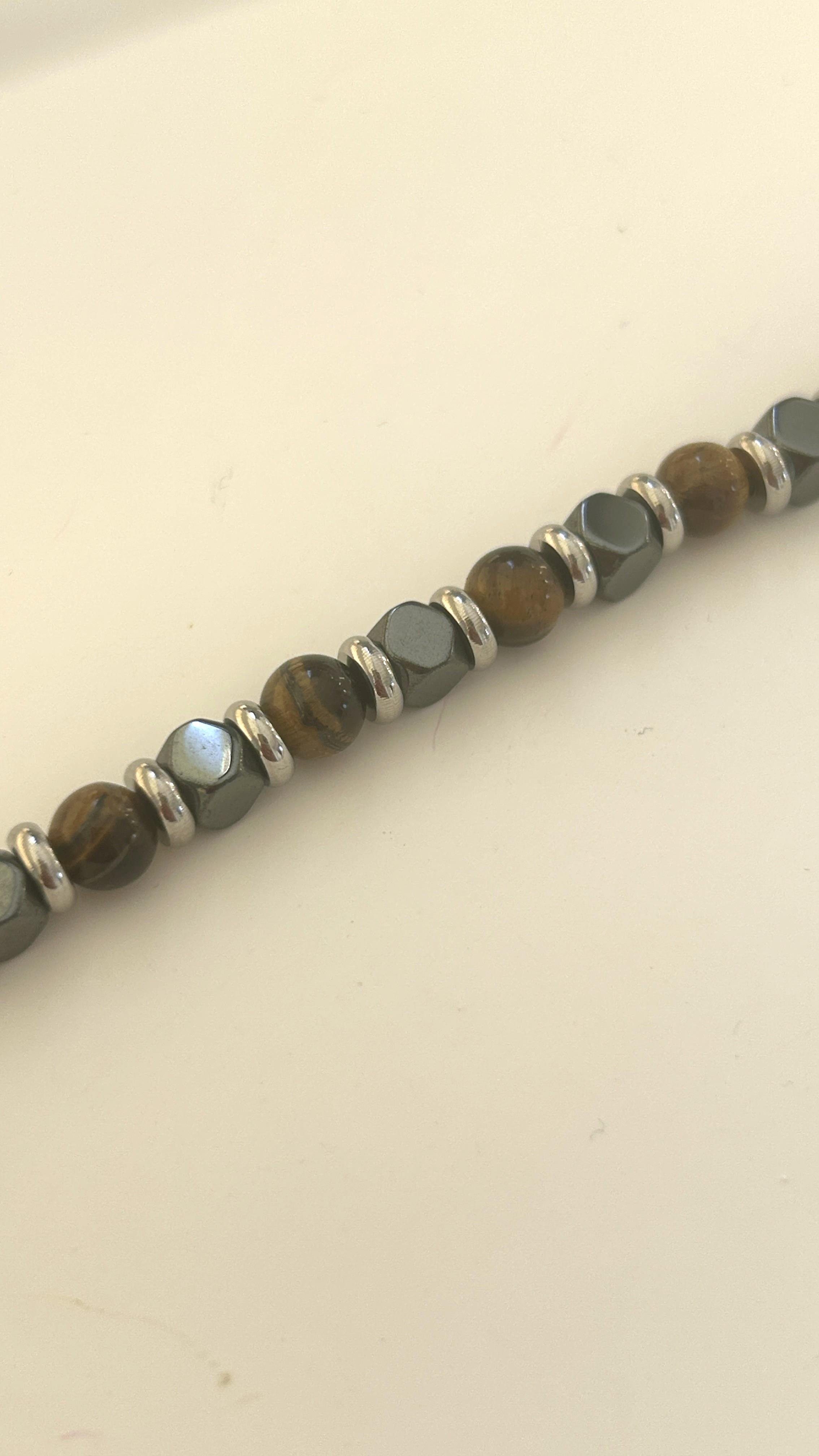 Kaplan Gözü Doğal Taş Bileklik