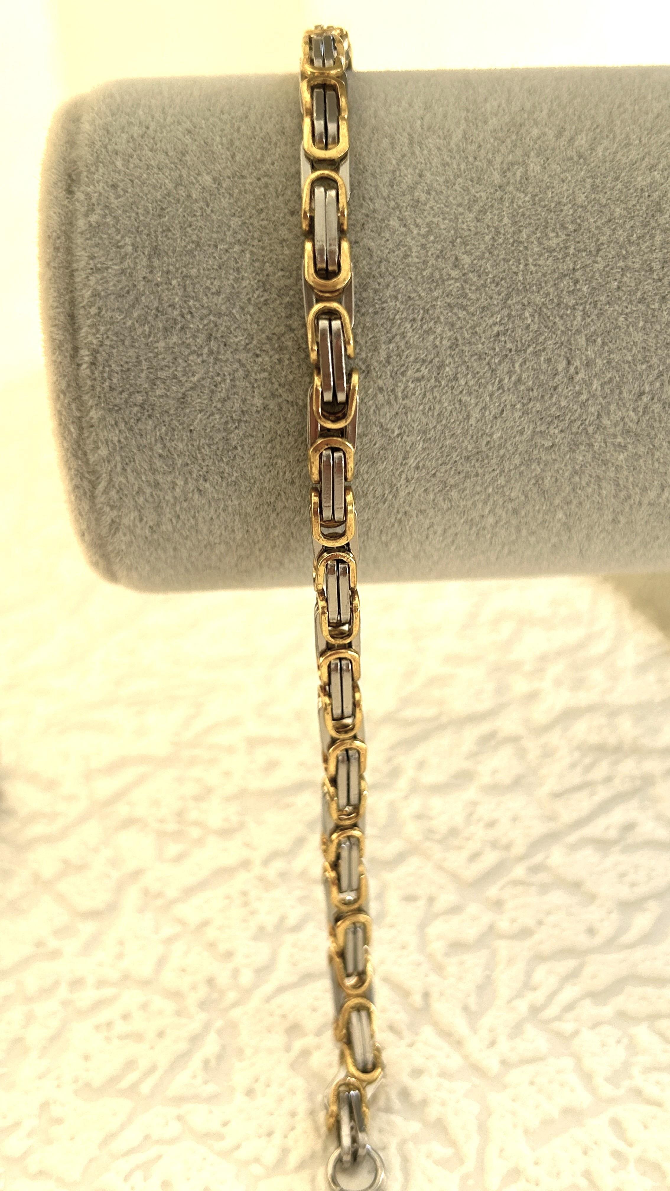 Kral Rose Gümüş Çelik Bileklik