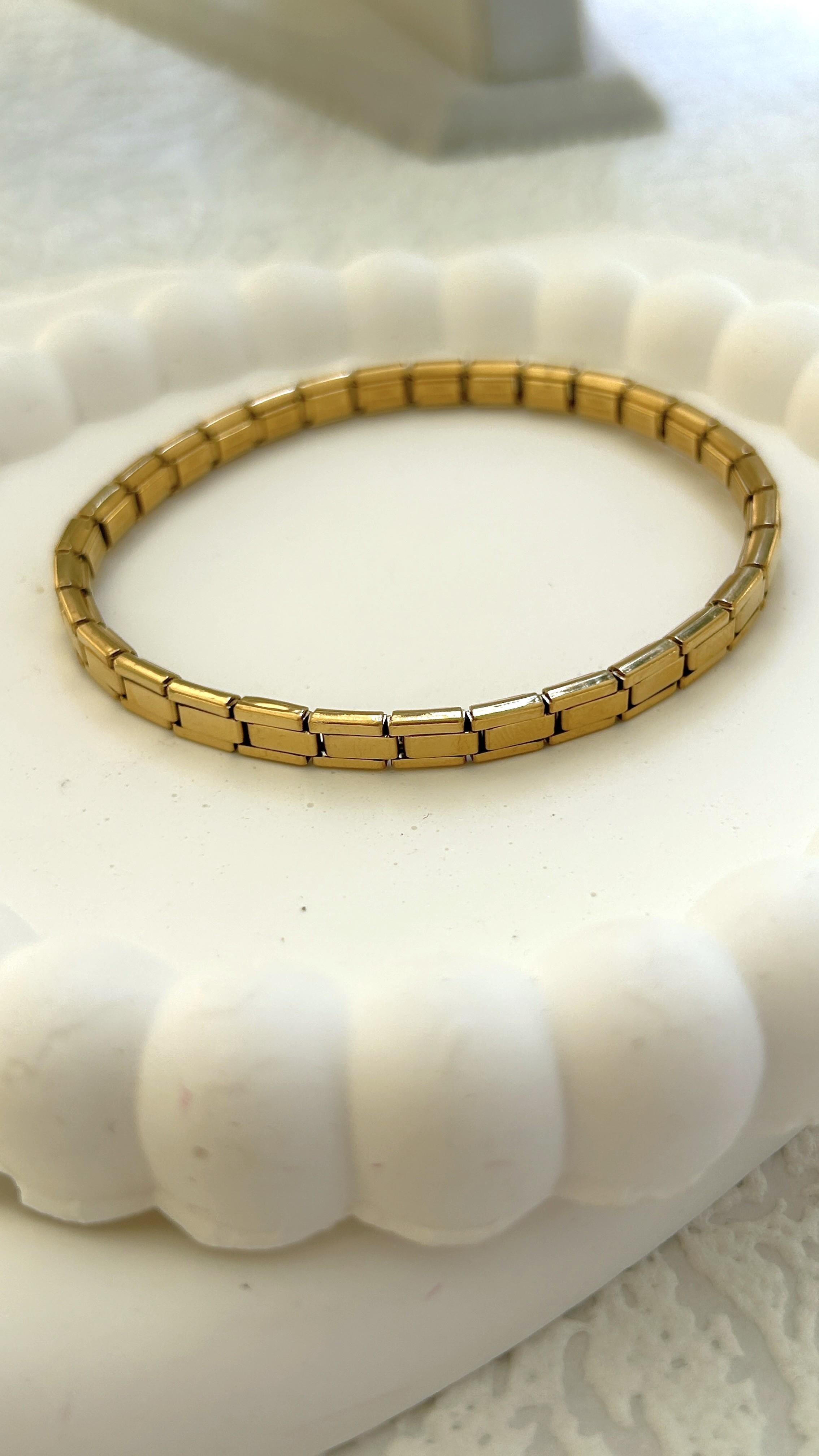 Nomination İnce Lastikli Çelik Bileklik