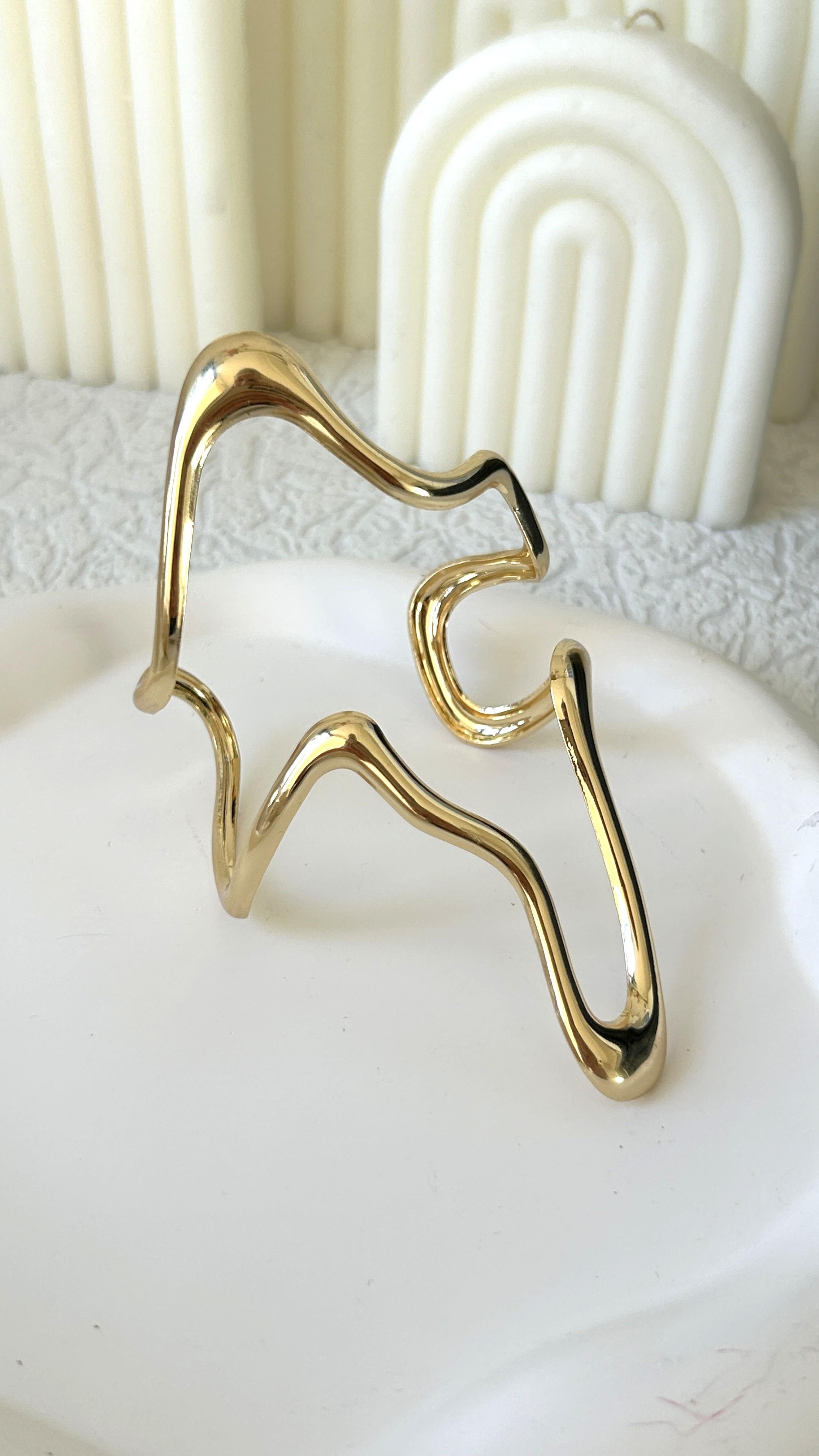 Özel Seri Asimetrik Gold Kelepçe