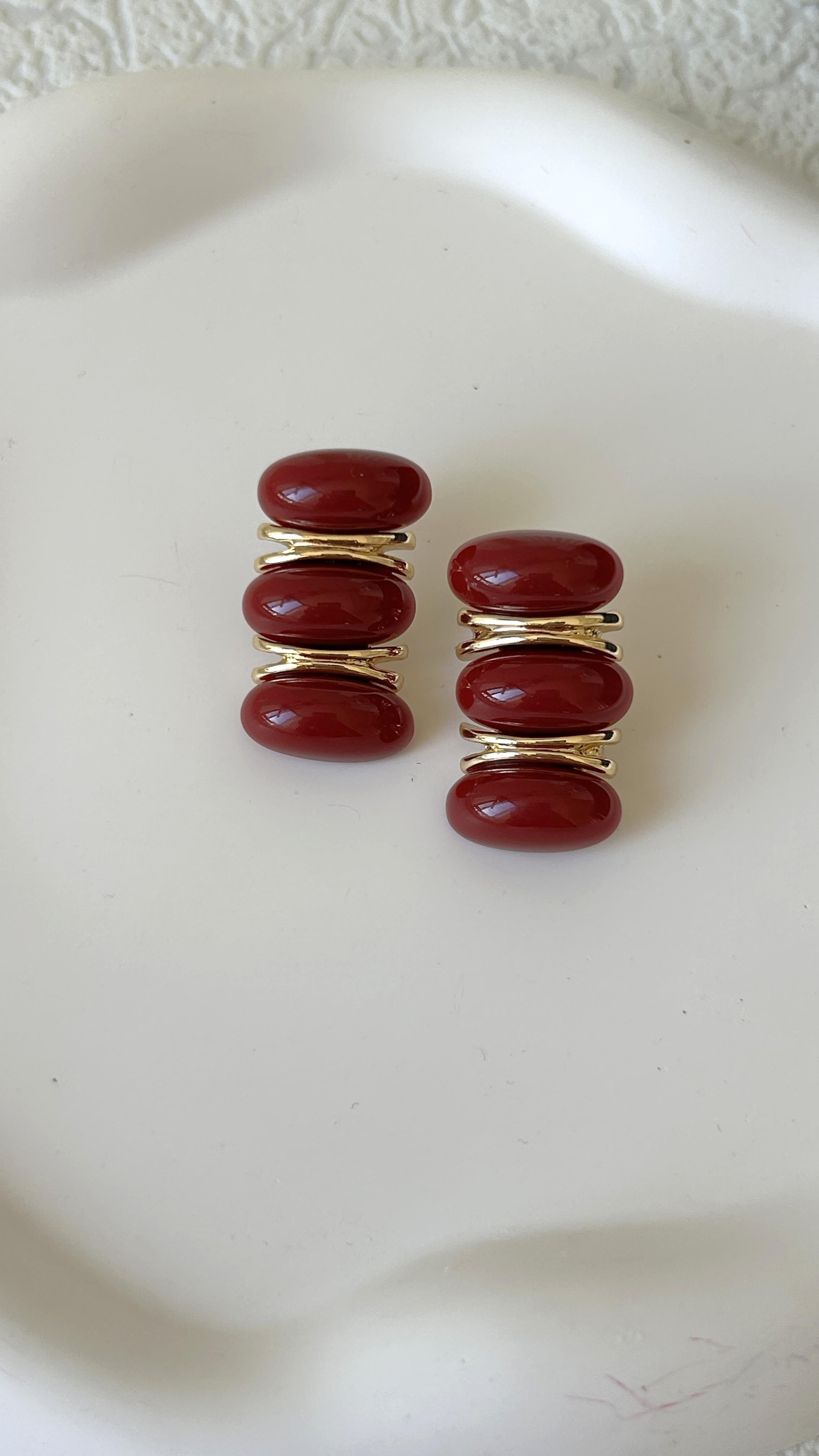 Özel Seri Marka Model Üçlü Görünüm Uzun Küpe