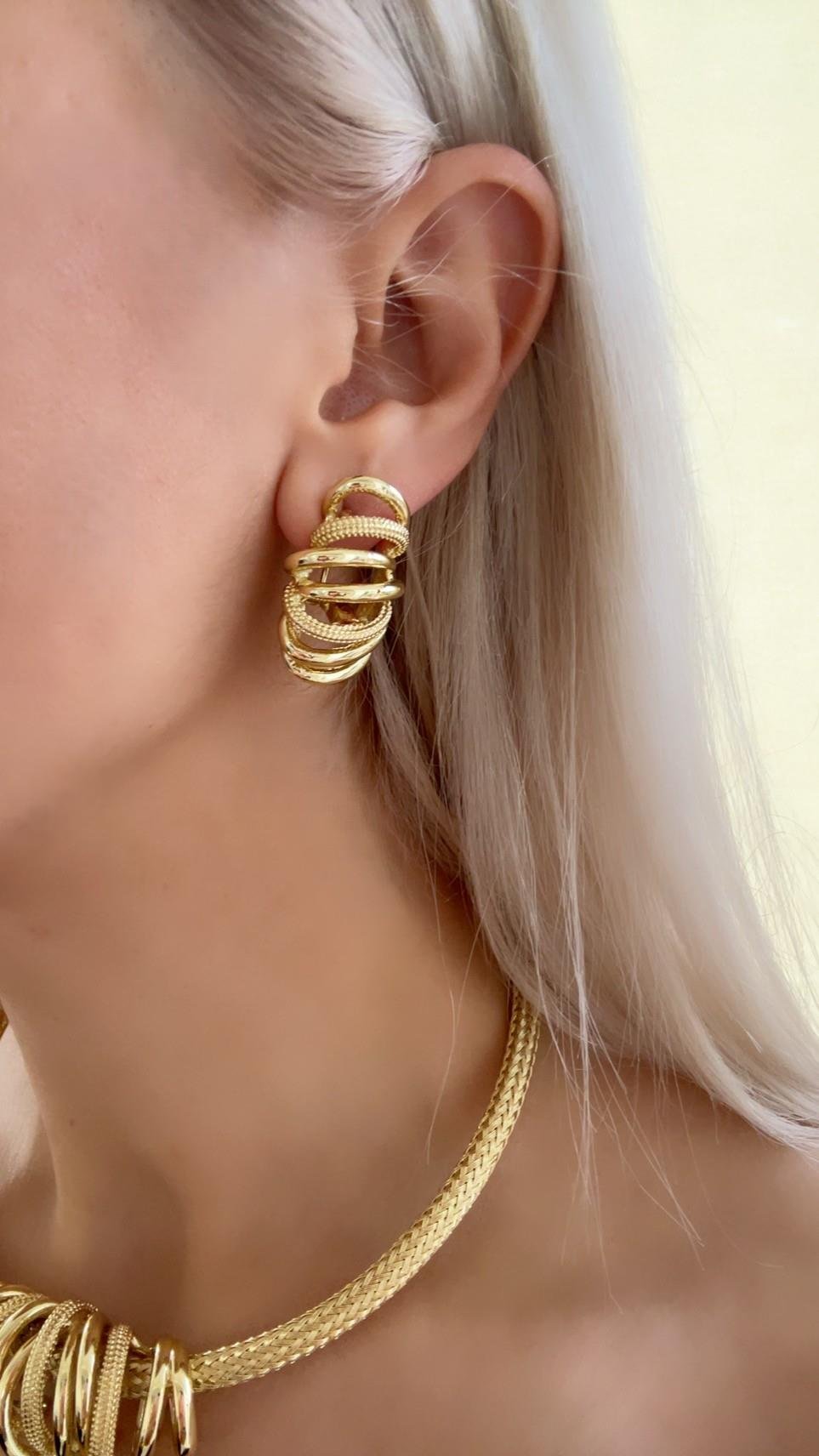 Özel Seri Sarmal Gold Choker Set