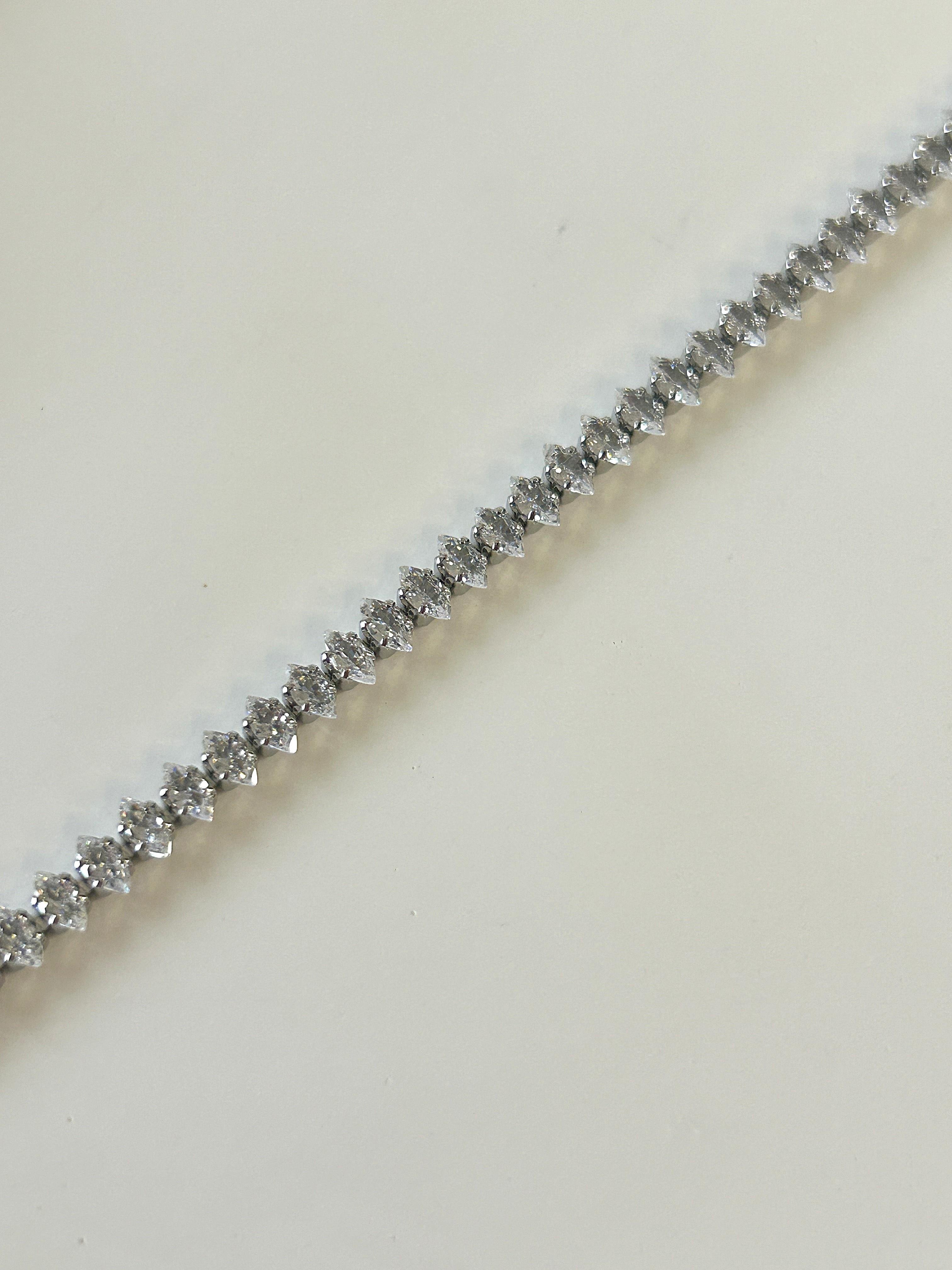 Premium Damla Model Suyolu Silver Bileklik