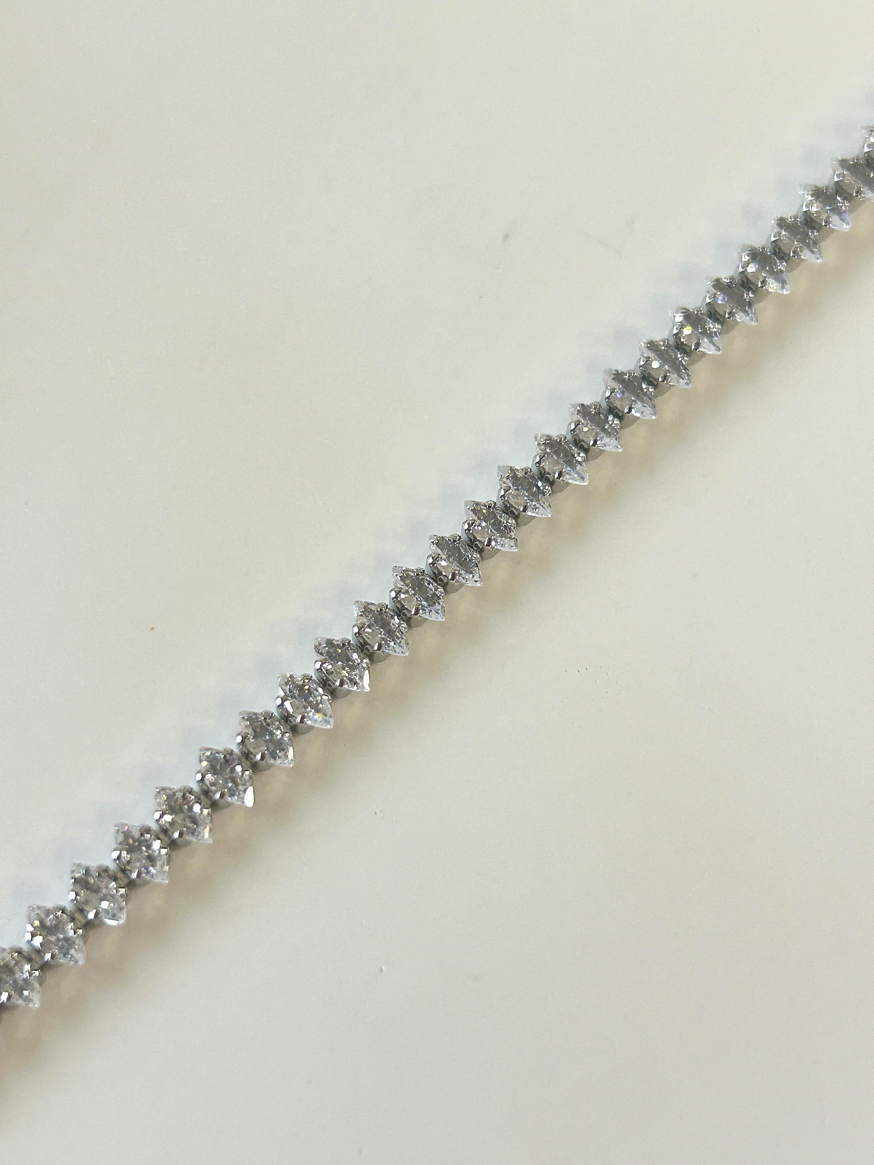 Premium Damla Model Suyolu Silver Bileklik