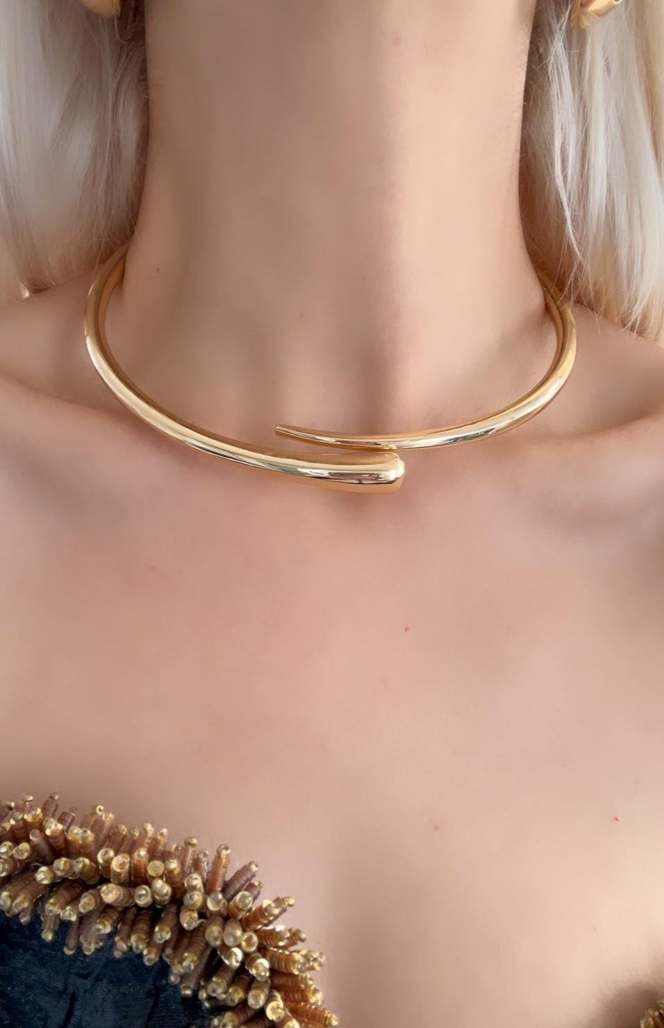 Premium Seri Marka Model Gold Choker 