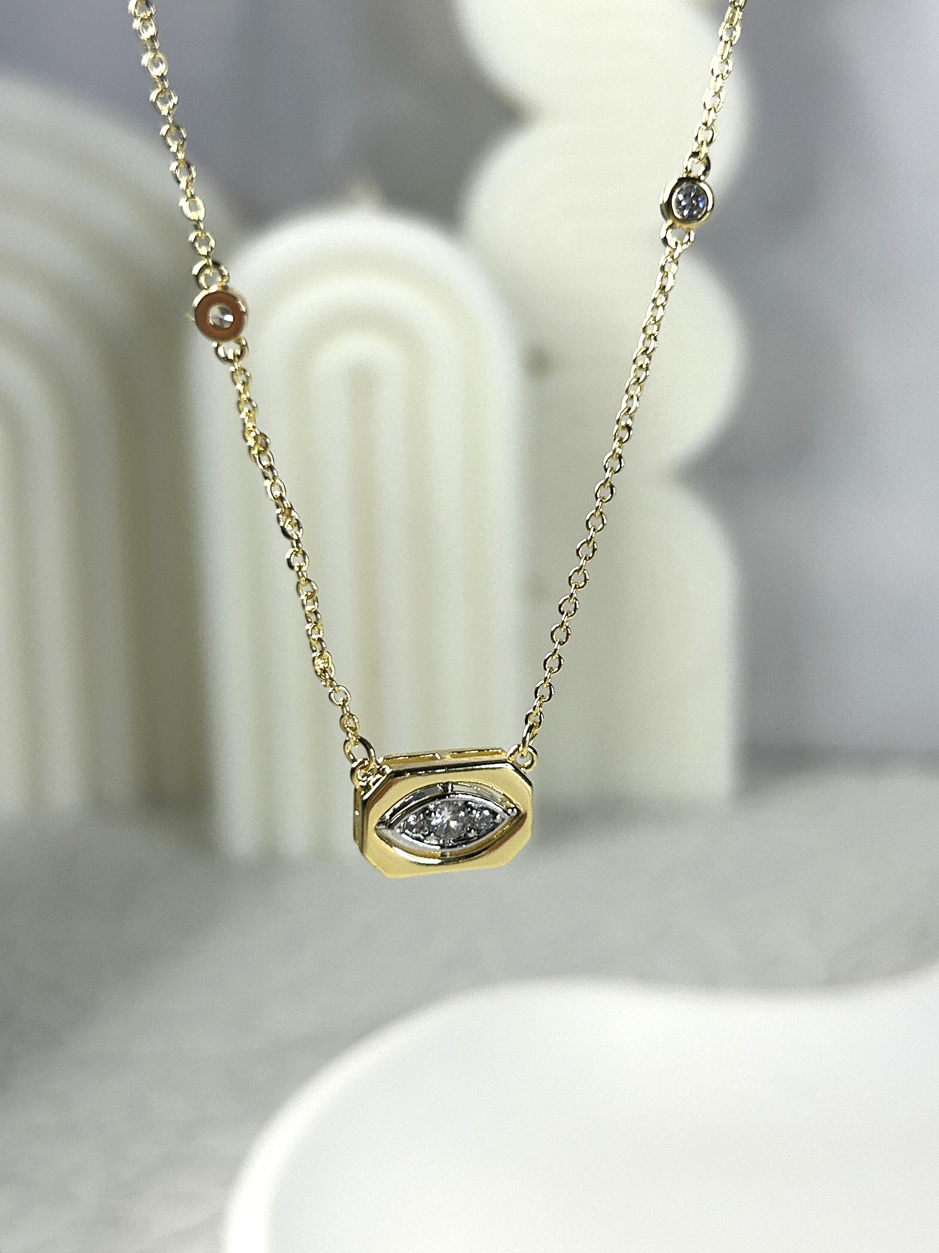 Premium Zirkon Taşlı Elips Kolye