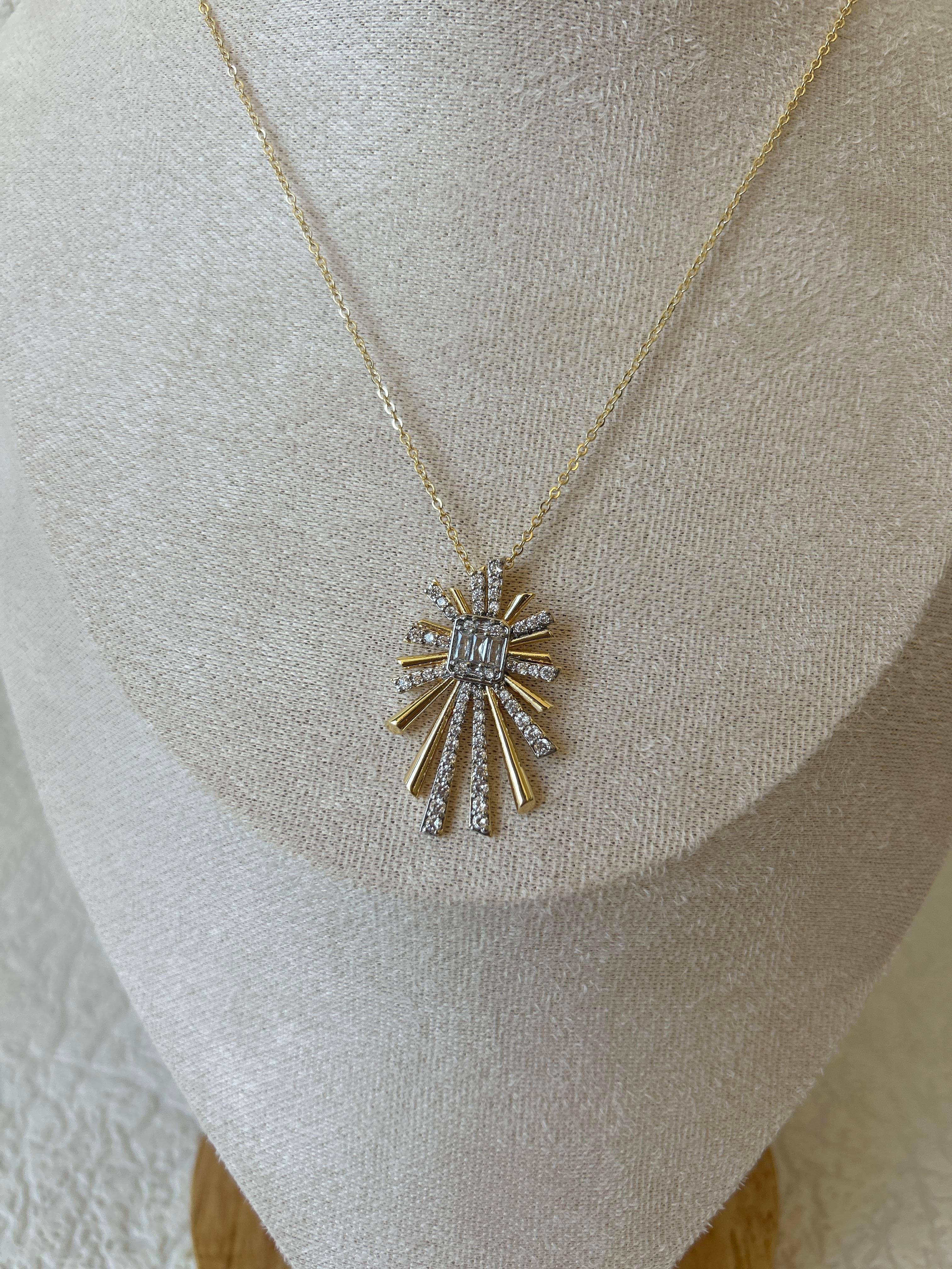 Premium Zirkon Taşlı Gold Kolye